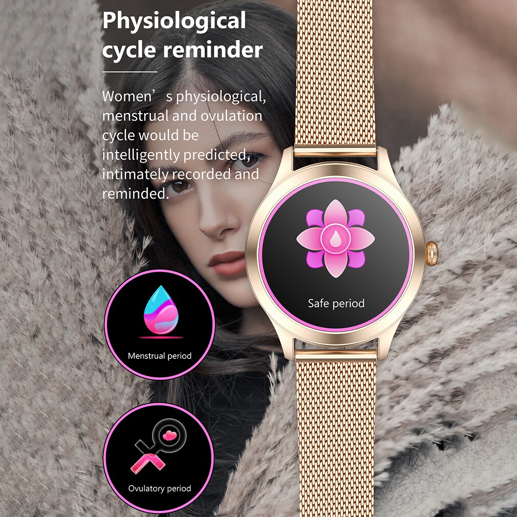 Huawei Factory Smart Watch Woman Top Brand Luxury Ladies Heart Rate Fitness Bracelet IP68 Waterproof Women's Wristwatch 2022 Hot